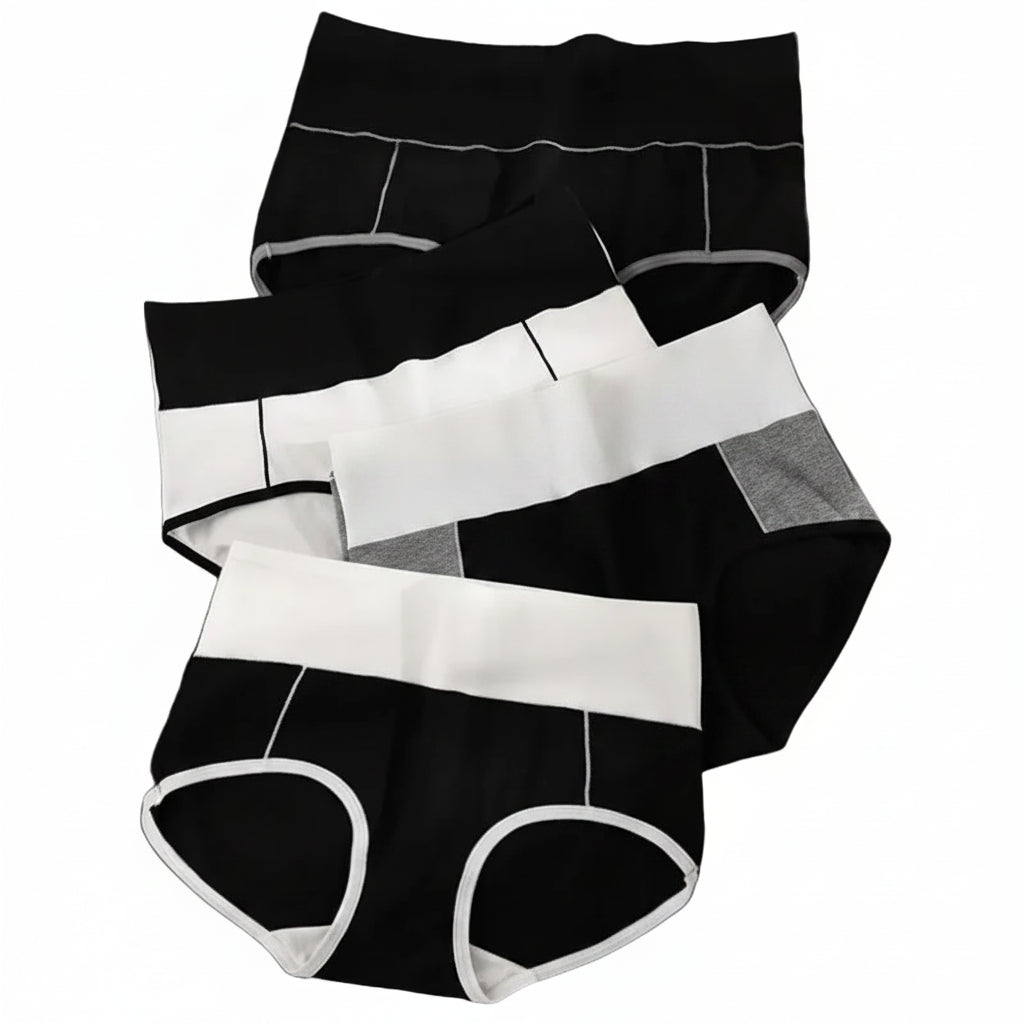 High-Waist Shaping Briefs — Set of 4