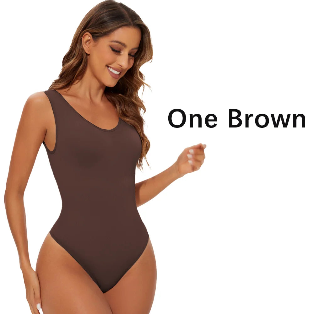 Sculpting Bodysuit Thong — Firm Tummy Control