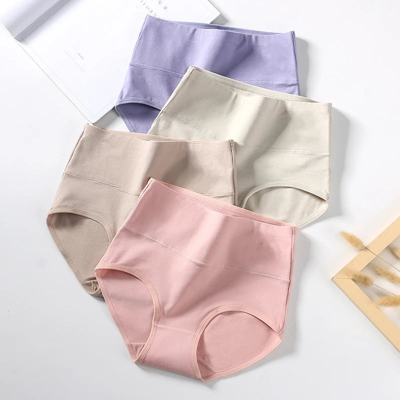 High-Waist Shaping Briefs — Set of 4