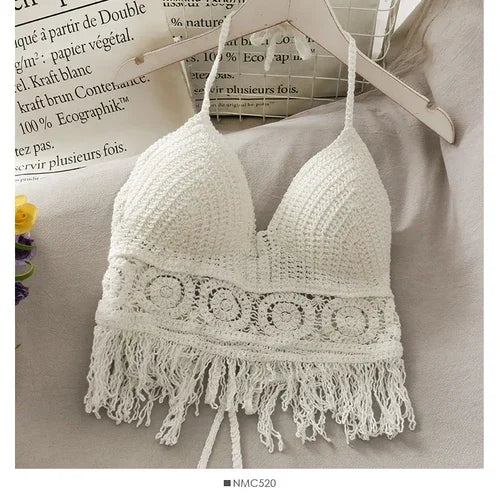 Crochet Halter Crop Top