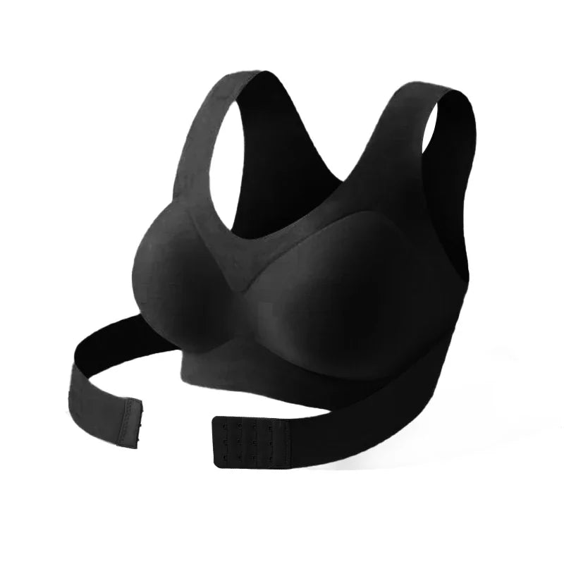 Wireless Posture Correction Bra — Seamless Push-Up & Cross-Back Support