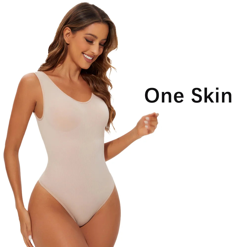 Sculpting Bodysuit Thong — Firm Tummy Control