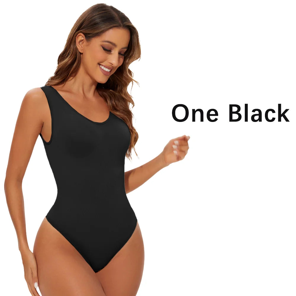 Sculpting Bodysuit Thong — Firm Tummy Control