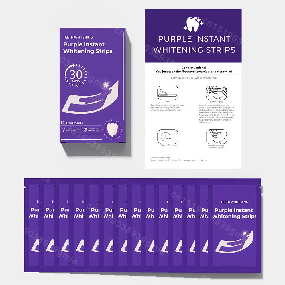 Dentelle Purple Whitening Strips