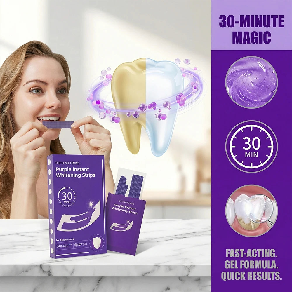 Dentelle Purple Whitening Strips