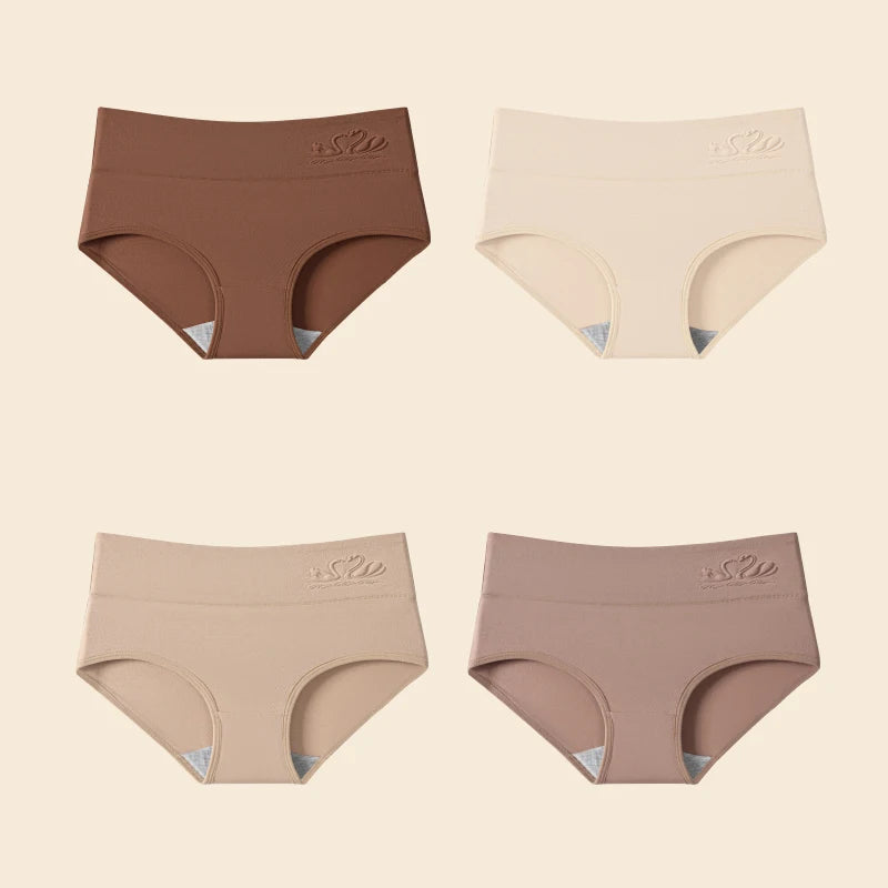 High-Waist Shaping Briefs — Set of 4