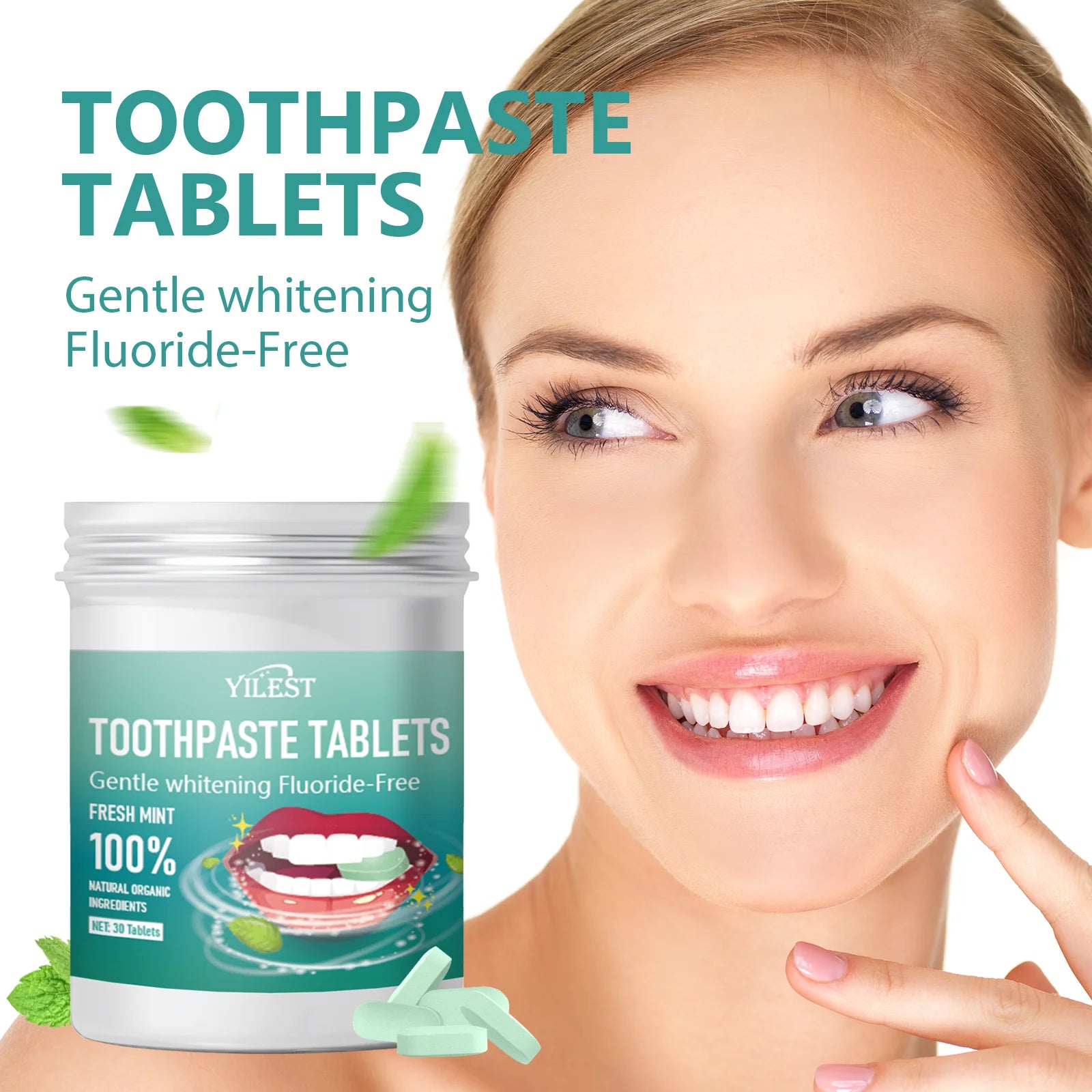 Dentelle EcoTab Toothpaste Tablets — 30 Pack