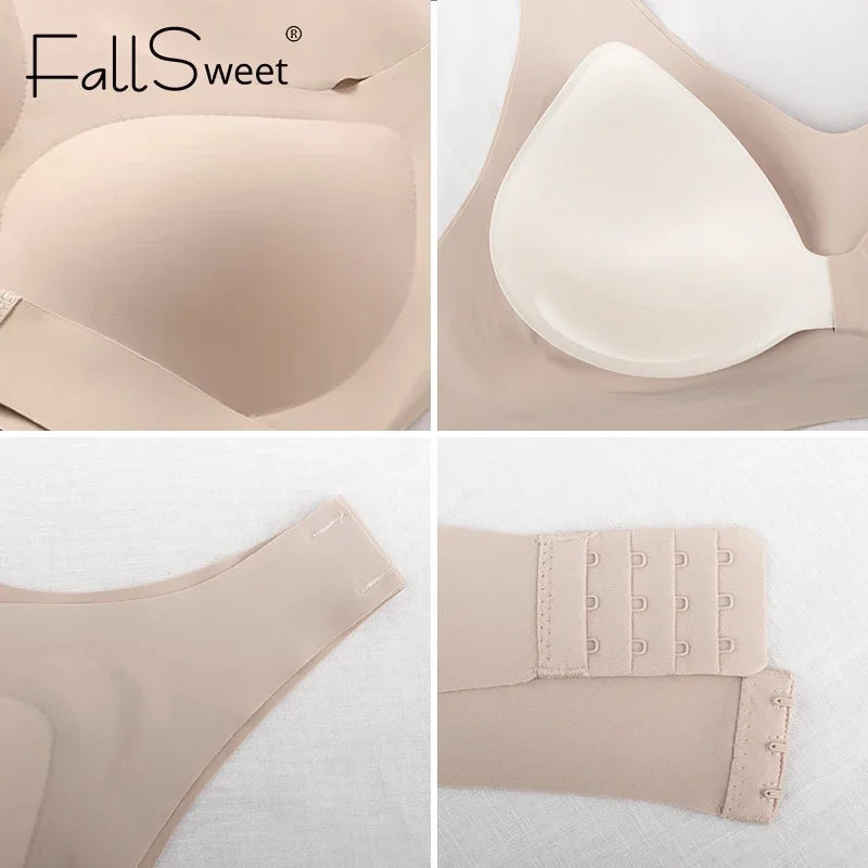Wireless Posture Correction Bra — Seamless Push-Up & Cross-Back Support