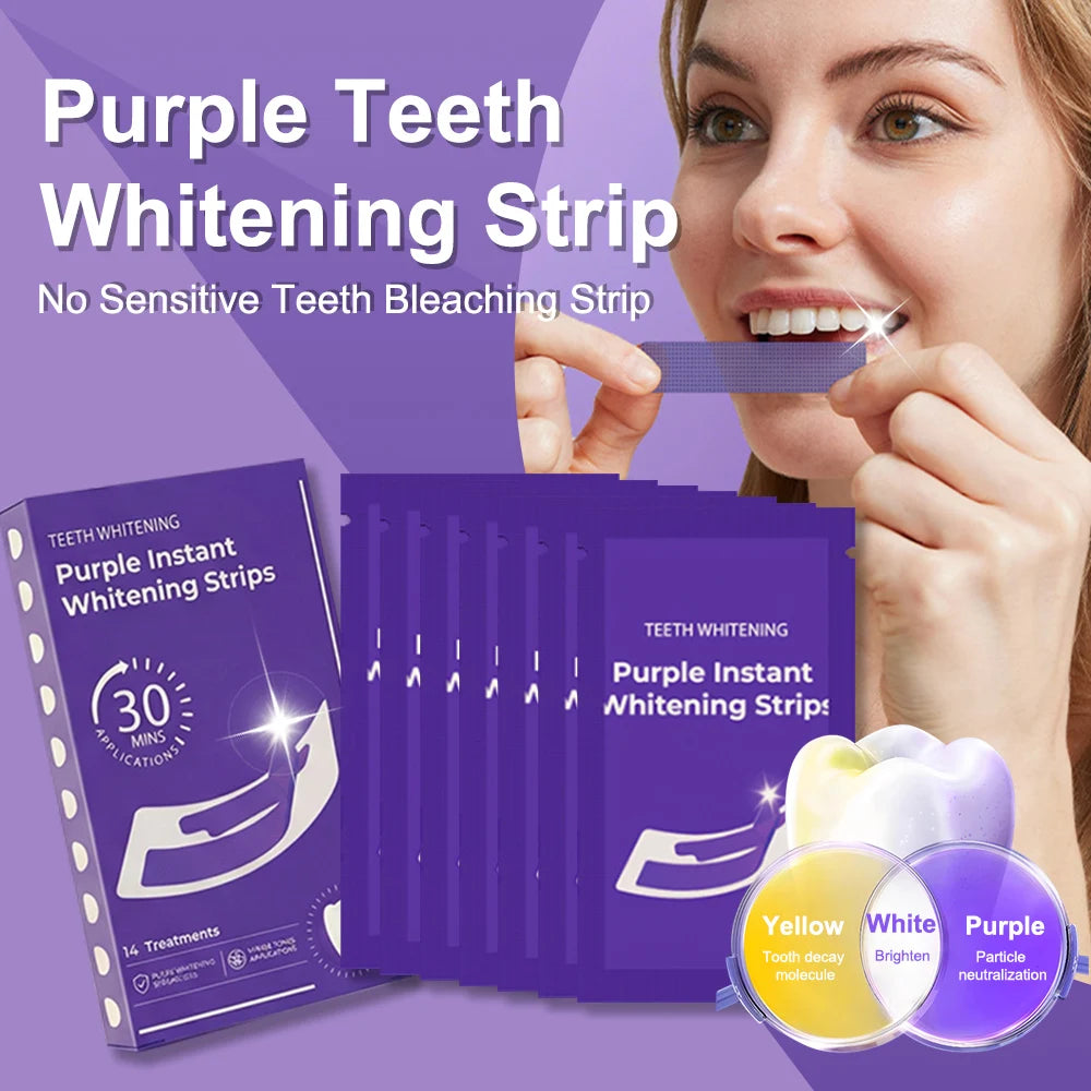 Dentelle Purple Whitening Strips