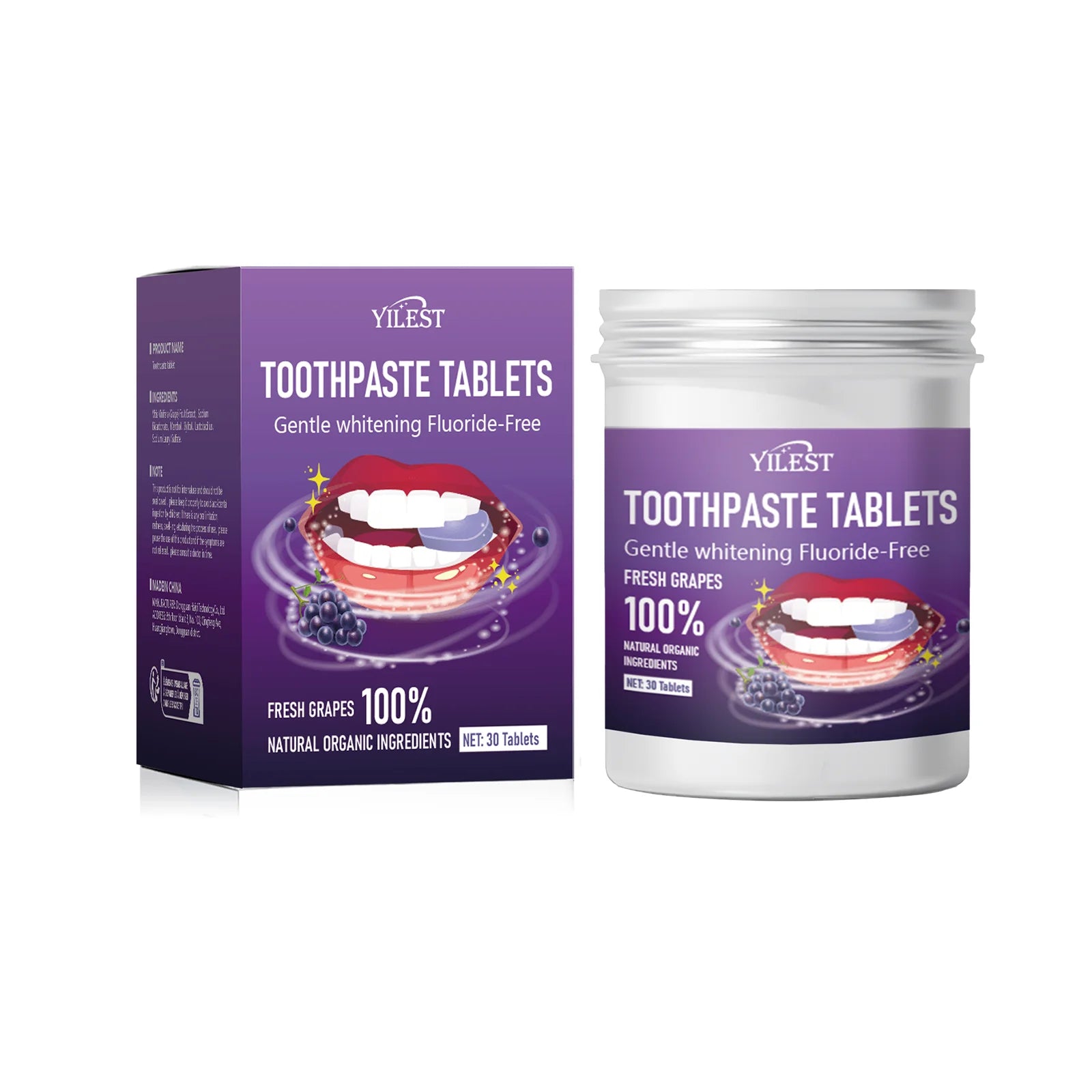 Dentelle EcoTab Toothpaste Tablets — 30 Pack