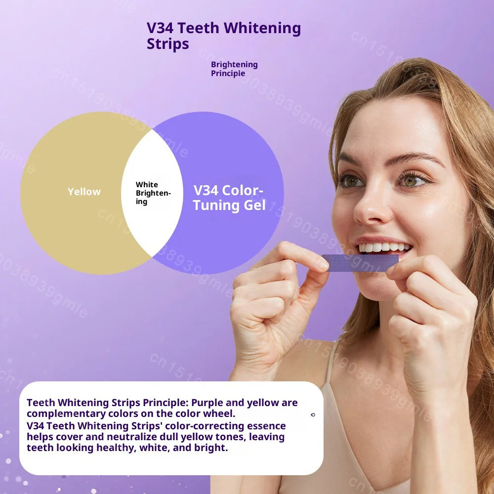 Dentelle Purple Whitening Strips
