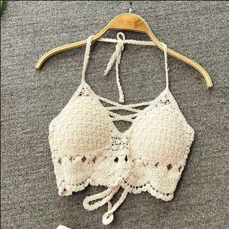 Crochet Halter Crop Top