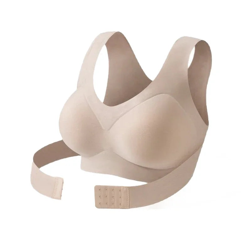 Wireless Posture Correction Bra — Seamless Push-Up & Cross-Back Support